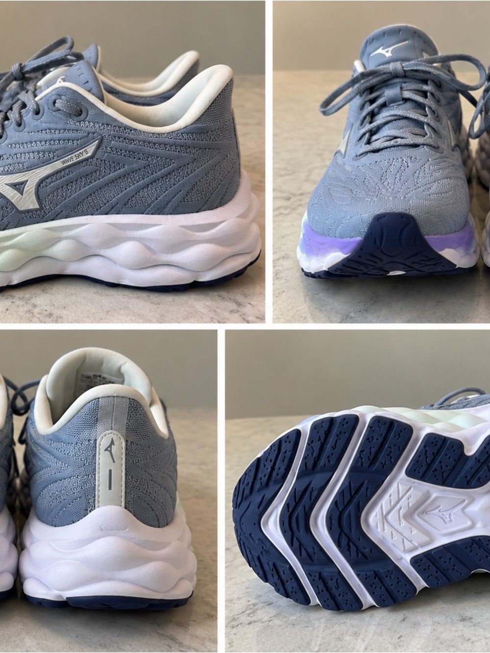 Mizuno Sky Wave 8 Light Blue Running Sneakers